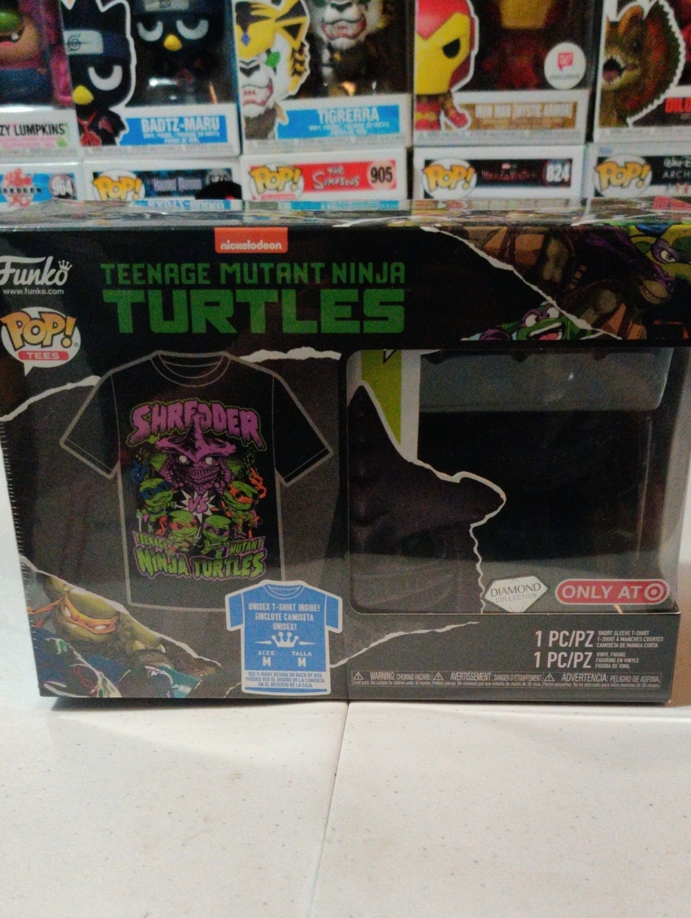 Nickelodeon Teenage Mutant Ninja Turtles Black Tee with Green & Purple Graphic